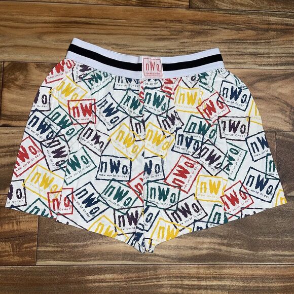 Vintage WCW NWO STING Wrestling Boxers Shorts Underwear 1998 WWF WWE Mens Small - Picture 1 of 9